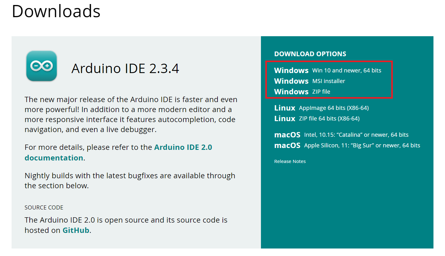 Arduino IDE Download